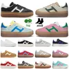 Designer Bold Platform Casual Shoes Cream Collegiate Green Pink Gum White Black Women Sports Trainers Top Fashion Suede Leather Plate-forme Woman Outdoor Sneakers