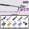 DIY Sniper Rifle Soft Bullets met scope assembleerbare shell ejectie handleiding schuim Dart Suction Cup Toy Gun Outdoor CS Game Prop speelgoed voor volwassen verjaardagscadeau voor jongens