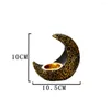 Candele Arab Ramadan Moon Crescent Resina Incenso Burner Tabletoparomaterapy Decoration