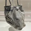 Дизайнеры Di Eseles Ковбойские подмышка для джинсовой сумки винтажная женщина -подмышка женщин роскоши классические сумочки Тота