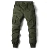 Pantalon masculin cargo hommes jogging coton décontracté en pleine longueur militaire masculin streetwear travail tactique pantalon de survêtement plus taille