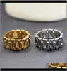 Luxury Designer Fashion for Womens Mens Watch Watches Style Ring Cuff Armband High Quality rostfritt stål Män smycken Flb7z Kjiz6027807