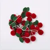 Decorative Figurines Handmade Bayberry Pompom Felt Ball String Wall Hanging Pendant Hair Kids Room Decoration Garland Ornaments