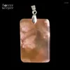 Pendant Necklaces Women & Men Fashion Jewelry Pendants With Chain Cherry Blossoms Agate Beads Quartz Gemstone Colares Femininos BE553