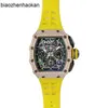 Milles Richamills Watch Rm1103rg Automatic Mechanical Satin Matte Grade 5 Titanium Alloy Rear Diamond Luxury Mens