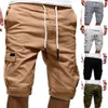 Jeans masculinos 2021 Mens shorts Cool Summer Solid Colors Múltiplos bolsos de corrida de haste solta meias plus size massl2405