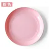 Assiettes Couleur pure Sauce en plastique ménage Snack Dessert Assiette Sushi Plats de bonbons japonais Bourse Bac Accessoires de cuisine