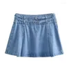 Jupes Femmes ceinture mini jupe denim A-line slim sabots naturels skort léopard imprimer des vêtements de luxe robes femmes vintage