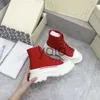 2024 ontwerpers oversized sneakers hardloopschoenen veter platform merk Espadrilles dames mannen luxe suède trainers loopt glad zwart koninklijk rood pale