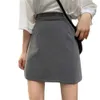 Skirts Shorts Sexy Slit Shorts Skirt for Women Office Ladies Suit Skirt Summer New Black Mini A-line Pants Skirt High Waist Wide Leg