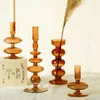 Candele Holder retro marrone Cafe Cafe Decorazione domestica Ornamenti Cangoli creativi mobili bougeoir wt50zt