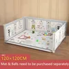 Cartoon-Spielstall für Kinder hebensfähiger Baby-Leitplanken-Bett Zaun Anti-Kollision Spielplatzpark Doppelte Verwendung ohne Mat 240428