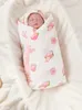 Quilts Baby blanket with a thickness of 110X100cm made of pure cotton with 6 layers. Newborn bath towel packaging blanket swaddle soft printed childrens blanketL2405