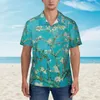 Chemises décontractées pour hommes Retro Floral Imprimer Hawaiian Shirt Men Vacation Men Yellow Orange et Red Short Streetweve Cool Oversize Blousses