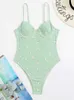 Swimwear de mujeres 2023 Sexy Floral Sex One Piece Swimsuit Women Up Swimwear Traje de baño Femenino Summer Beach Wear Lady Bather Monokini Y240506