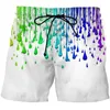 Shorts masculinos rabisco 3D shorts de praia impressos masculinos abstrato arte cool shorts de verão casual e confortável shorts shorts esportivos de natação Sportsl2405
