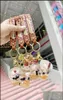 Party Favor Event Supplies Festive Home Garden Pearl Milk Tea Bear dans l'huile Keychain Pendant Creative Nouveau sac Small Gift Whole6752674