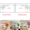 Stickers Large Size Tree Acrylic Decorative 3D Wall Sticker DIY Art TV Background Wall Poster Home Decor Bedroom Living Room Wallstickers