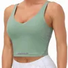 Fashion Ll-Tops sexy Frauen Yoga Sport Unterwäsche BH Damen Nicht-Stahlring-Polster Unterstützung exponierter Nabel Top Yoga Sportweste