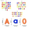 Magneti frigoriti Lettera magnetica maiuscola in schiuma minuscola alfabeto ABC magnetico per istruzione del refrigerante frigo e set giocattolo di apprendimento WX