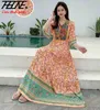 Vestido indio para mujeres bordado de verano elegantes elegantes vestidos de fiesta elegante ropa