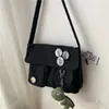 Xierya Women Canvas Messenger Bag Młodzieżowe panie modne ramię studentka duża zdolność torebki crossbody Pakiet 240416