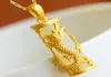 Pendant Necklaces Trendy Gold Color For Men Women Jewelry Exquisite Jade Dragon Phoenix Column Lovers GiftsPendant3552146