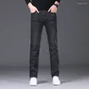 Jeans masculin classique Blue Slim Four saison régulière Pantalon denim Stretch Business Fashion Straight-Leg Pluss Tason 28-40