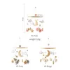 Baby Wooden 0-12 MESE Bed Cell Cine Sheep Mobile Hanger Sidewinder Gancio di giocattoli 240426