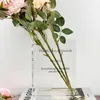 Vasos Livro vaso de vidro transparente acrílico para flores estantes de estante de estante de livros