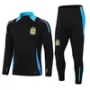 2024 2025 3 stjärnor Argentina Tracksuit Soccer Jersey Training Suit Football Maradona Di Maria 24 25 Messis Men Kids Kit Tracksuit Uniforms Survetement