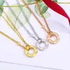 520 Valentijnsdag Essentiële ketting Big V Gouden ketting 18k Luxe Roseketen Vrouw met originele ketterse kettingen