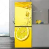 Stickers Customizable Size Refrigerator Sticker Colorful Fruit Poster Wall Sticker 3D Mural PVC Waterproof Kitchen Refrigerator Sticker