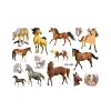 Livres 1pcs Horse faux tatouages ​​temporaires pour les enfants de fête d'anniversaire pour les enfants favorisent les tatouages ​​de cheval mignon décoration des autocollants