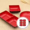 Tablice Melamine Square Bowl do japońskiej tacki przypraw sushi miski do zanurzenia