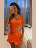 Urban Sexy Dresses Sparkling Sequined Strap Mini Dress for Women Elegant Shiny Sleless Bodycon Holiday Dresses 2024 Female Beach Party Vestidos T240507