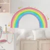 Stickers Grote regenboogwandstickers voor kinderkamer decoratie behang gigantische regenboogsterren stickers keren verwijderbare vinyl muurschilderingen kwekerij decor decor