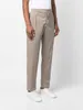 Designer Mens Pants Kiton logo-patch tailored trousers for Man Casual Long Pant Cotton Blend