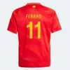 Mens tracksuit Spain Soccer shirts PEDRI MORATA FERRAN KOKE GAVI LAMINE YAMAL Fans Player Football Shirts Men Kids Kits LLORENTE ANSU FATI CARVAJAL OLMO Espana