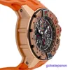 RM MECHANICAL WRIQUE WATCH RM032 Flyback Chronograph Diver Auto Gold Men's Watch RG