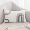 Poduszka/dekoracyjna pętla boho szary beigeslip dom dekoracja domowa kępka na sofę krzesło do łóżka poduszka pokrywka nordycka 45x45/30x50 cm