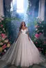 Потрясающее кружевное возлюбленное для бального платья Свадебное платье нежно, шикарно -линейное кружево с плеча короткие рукава, свадебные платья 2024