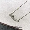 Collane di gioielli di carto di alta fine per donne v oro oro maculato collana leopardola smalto nero pendente leopardo forte con catena del colletto originale 1: 1 con vera scatola logo