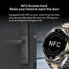Watches 1,62 "Men 4 GB pamięci Muzyka odtwarzanie dźwięku Smart Watch Compass NFC Wireless Charge Sports Fitness Smartwatch