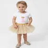 tutu jurk modieuze gouden tutu rokken baby toddle girls dance party sparkle baby tutu d240507