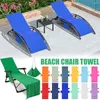 Stuhlabdeckungen Sun Beach Cover Handtuch mit Seitentaschen Lounge für sonnenbaden Lounger El Garden Holiday Pool
