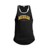 Camas de tanques masculinos Michigan Midwestern USA Print Sport Singletas algodón algodón transpirable Camiseta de gimnasio Camiseta para hombres Fitness Muscle Tank Tops Y240507