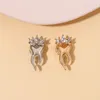 Brosches Model of Teeth Lapel Pins Crown Silver and Gold Color Metal ryggsäck Hat Badges smycken gåva till vänner
