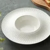 Talerze ceramiczne domowe gospodarstwo domowe zachodnie talerz z makaron słomi