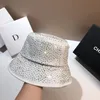 Super Shiny Full Diamond Colored Diamond Fisherman Hat Light Luxury Womens Hat Summer Fashion Sun Hat Sombreros Leisure Basin Hat 240429